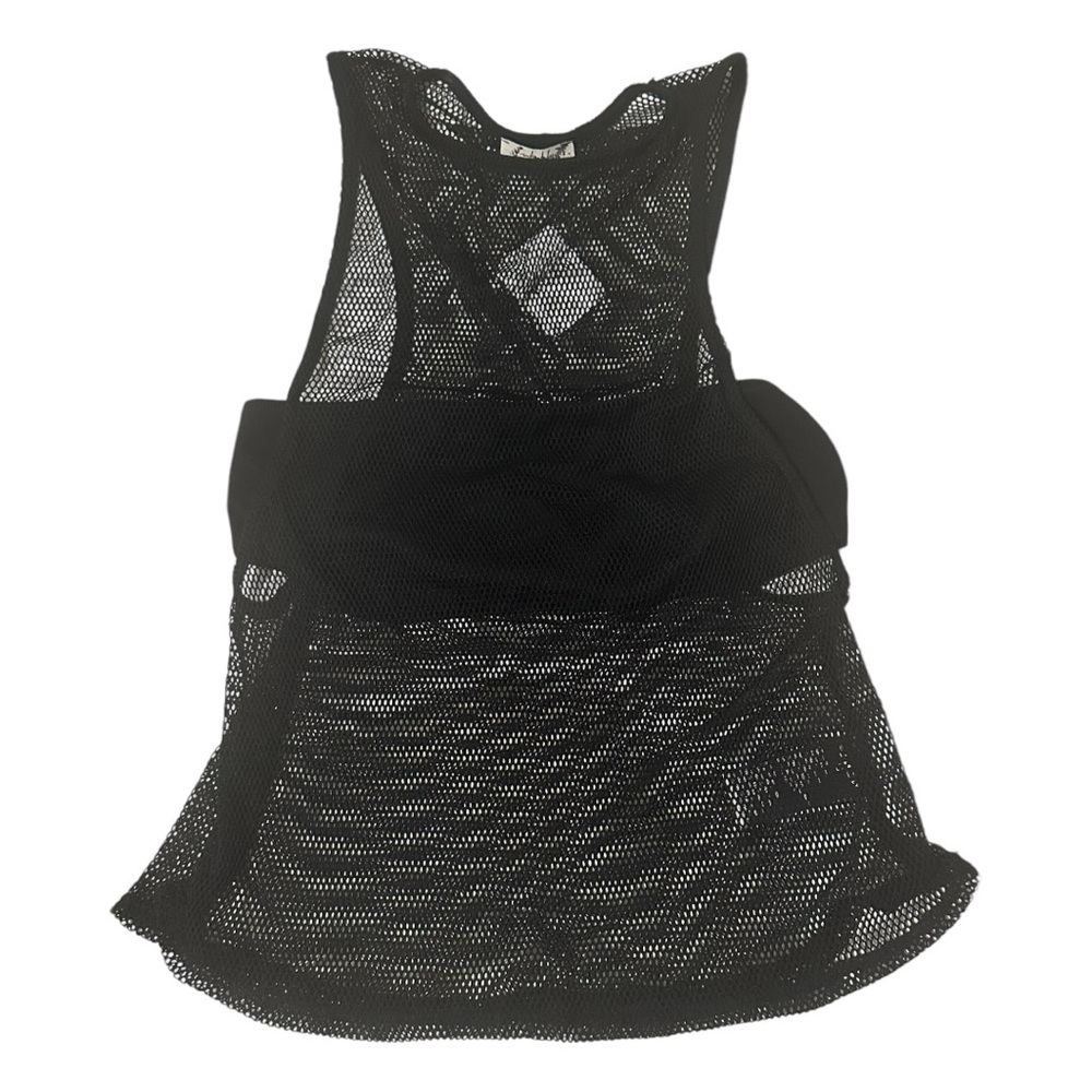Free People Mesh Tank Top Bandeu Small